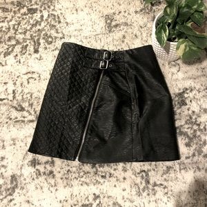 Black Leather Skirt